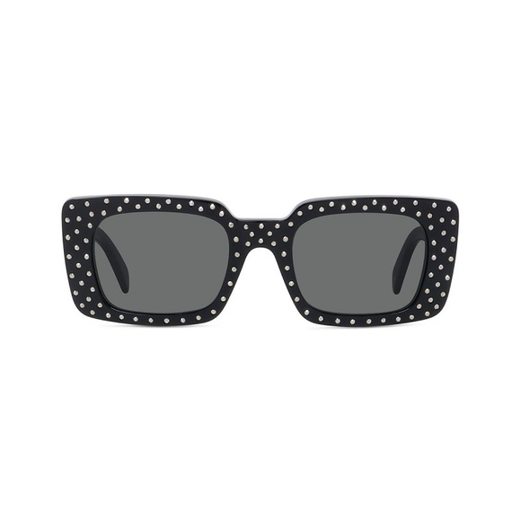 NEW CELINE SQUARE SUNGLASSES CL4213IS 01A BLACK GREY CELINE EYEWEAR - Picture 2 of 3